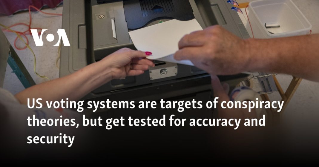 US voting systems are targets of conspiracy theories, but get tested for accuracy and security