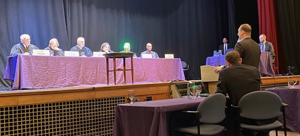 Maine Supreme Court hears appeals at Deering High School